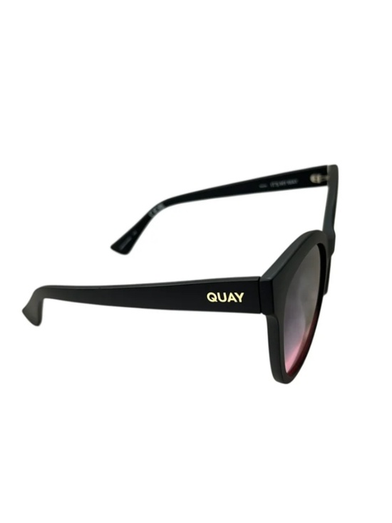 NEW Quay Australia It\'s My Way Cat Eye Sunglasses Matte Black Pink Ombre Fade main image 4